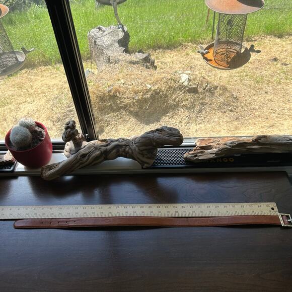 NWOT l.magnin vintage genuine lizard brown women’s size small belt - Picture 12 of 12